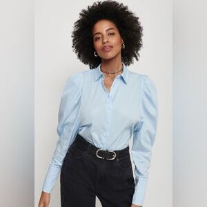 DYNAMITE NWT ROBIN POPLIN BUTTON UP SHIRT